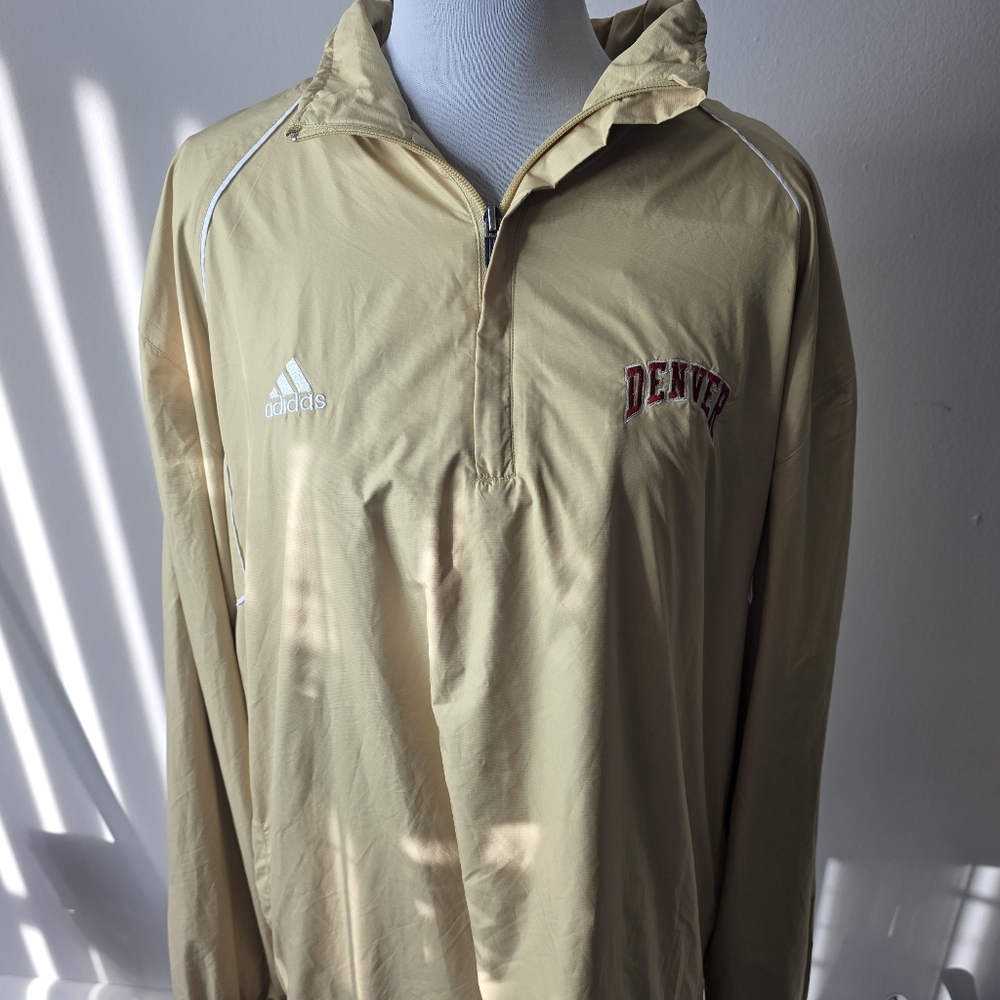 Adidas Men's Beige  Denver Windbreaker Jacket